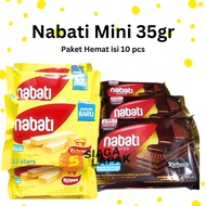 PACKAGE 10 PCS Nabati Wafer 37gr MINI Richeese Richeese Chocolate Cheese