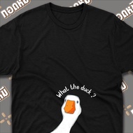 เสื้อยืดลายwhat the duck พร้อมส่ง cotton100 KPA054