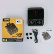 TWS M88 plus หูฟังบลูทูธไร้สาย พร้อมกล่องชาร์จแบต 1200mAh มีสายชาร์จในตัว 3 สาย ดีไซน์เก๋ หน้าจอLED