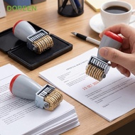 DOREEN Adjustable Number Stamp, 8 Digit 10 Digit Metal Number Stamp, Rotatable Copper Digital Wheels