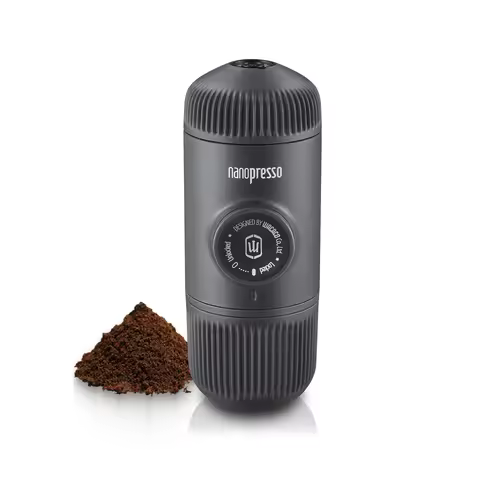 Wacaco Nanopresso Portable Espresso Machine, Upgrade Version of Minipresso, 18 Bar Pressure, Extra S