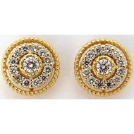 Poh Heng Jewellery 18K Yellow Gold Diamond Earrings