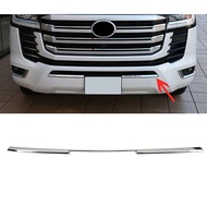 ABS Chrome Glossy Black Front Lower Grille Trim Strips For Toyota Land Cruiser GXR 2022 2023 2024 Ac