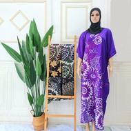 Baju Tidur Kelawar/Baju Kaftan Dubai Cotton/Baju Tidur Wanita Corak Batik & Bunga