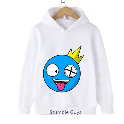 Spring Autumn Kids Roblox Pullover Hoodie Rainbow Friends Sweatshirt