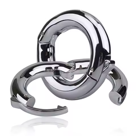 Metal Sperm Locking Ring Adjustable Weight-Bearing Ring Exercise Ejaculation Delay Scrotal Restraint