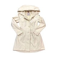99%NEW二手MONCLER外套 0碼  白色連帽風衣  #香榭站正品