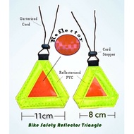Bike Safety Reflector Triangle for bike/electric scooter/backpack