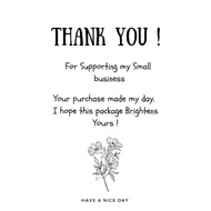 THANK YOU STICKER / THERMAL LABEL STICKER 10CMX15CM A6 SAIZ