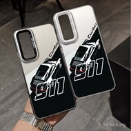 911 Art Car Trendy Fashion Shockproof Phone Case Suitable for Samsung S24/S24FE/S22ULTRA/A05S/A04S/M