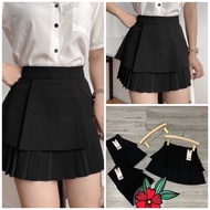 2-Layer Flared Short Skirt (1 Layer Pleated) 1st Class Super Beautiful Quality CV777