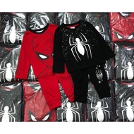 NEXT Boys Sleepwear Pyjamas Black Red Kids Spiderman