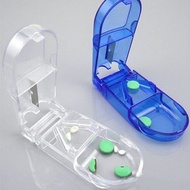 Pill Cutter Splitter Divider Storage Box Medicine Tablets Holder Case