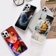 Soft Transparent Case Compatible for Motorola Moto G9 Power Z2 Play G6 Plus Cover DV-27 Beauty and the Beast