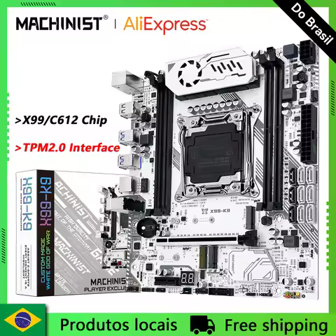 MACHINIST X99 K9 Motherboard C612 Chip Supports TPM 2.0 LGA 2011-3 CPU Four Channel DDR4 RAM PCIE3.0