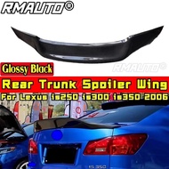 For Is250 Is300 Is350 Body Kit Glossy Black R Style Rear Trunk Splitter Wing For Lexus Is250 Is300 I