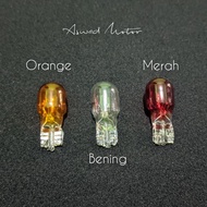 MERAH T13 12v10w Red Orange Clear Turn Signal Bulb Yellow Light Red Turn Signal Bulb/ Orange Turn Si
