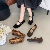 Mibuxi suede flats, cross straps 203812 5/9