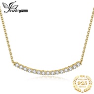 JewelryPalace Moissanite D Color Total 0.9ct 925 Sterling Silver Necklace for woman Luxury Choker Ne