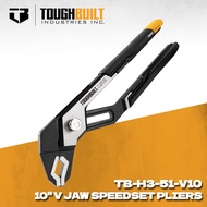 TOUGHBUILT TB-H3-51-V10 TB-H3-51-V12 10"/12" V Jaw SpeedSet Pliers Hand Tools