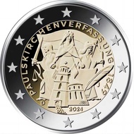 Baozhen Germany 2024 2 Euro Saint Paulo Church 175th Anniversary Brand New Foreign Coin#保真德国2024年2欧元