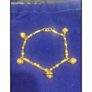 Used Gold 916 Bracelet 18cm, 7.57gm tiada upah