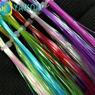 GLENES Assist Hooks Line Flash Fishing Tools Tinsel Streamer Fly Fishing Shining Jig Hook Streamer