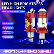 1 Piece H4 LED Headlight Mini Projector Lens Bulb Canbus 35W Bulb LED Lens Headlight for Car Motorcy