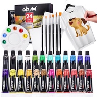 Fabric Paint Set for Clothes - Permanent Textile Paint Puffy Paint Kit for Shoes, Canvas