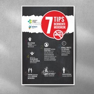 Health Poster 7 Tips and Benefits of Quit Smoking A3+ Educational/ Just Stop the Habit of Smokers