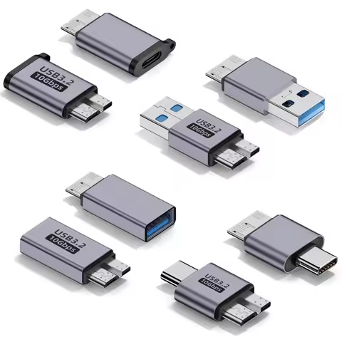 Aluminum Alloy Micro B Adapter USB 3.0 Type C OTG Data Transfer Converter for Samsung S5 Note3 Hard 