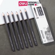 (An Nhien)S999 - combo of 2 Deli 4B premium sketching pencils For professional art