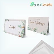 CUSTOM TABLE NAME TENT CARD / WISH CARD - TABLE DECOR