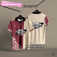 ACCOUNTANCY Baju Raya Viral 2024 Retro Collar Jersey Custom Baju Murah Jersi Streetwear OOTD T Shirt Berkolar Lelaki Perempuan Kanak Kanak Baju Football Jersi Futsal Plus Size