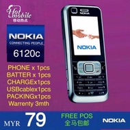Original NOKIA 6120c 2nd Renew.Set Telefon 原装诺基亚 6120c 二手翻新手机、
