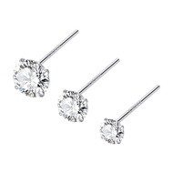 DAISY DREAM | 999 Pure Silver Sparkling Moissanite Stud Earrings O8IB