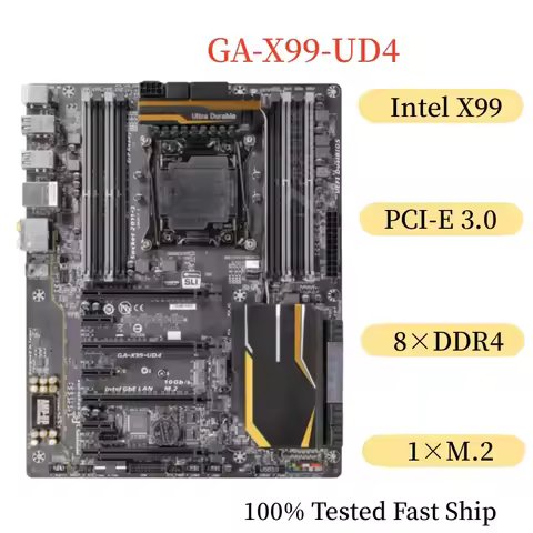 For Gigabyte GA-X99-UD4 Mtherboard 128GB LGA 2011-V3 DDR4 ATX Mainboard 100% Tested Fast Ship
