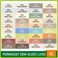 ❁ ◹ ✸ Boysen Permacoat (4L) - Semi-Gloss Latex Paints for Cement