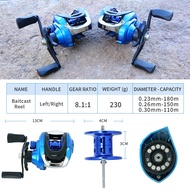 Metal Baitcasting Reel Casting Fishing Reel Fishing Equipment Casting Reel Real BC