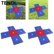 [TENOL] Kids Jumping Pad Cross Shaped Gift for School Team Building Games Team Race