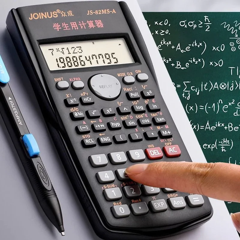 Calculator FX 570MS 401 Functions LR44 button battery included