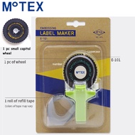Motex Label Maker Emboss Label Maker E-101 Made in Korea
