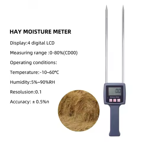 Seaweed Moisture Tester Sea Grass Humidity Meter TK100H Cereal Straw Bran Forage Grass Leymus Chinen