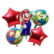 Kids Birthday Party Super Mario Cartoon Foil Balloon