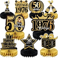 9 Pcs 50th Birthday Decoration for Men Women 50th Birthday Table Decorations Cheers to 50th Birthday