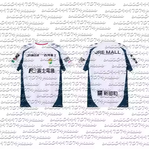 25/26 Season New JEF United Chiba Printed Football Jersey T-shirt Adults & Kids Breathable Quick Dry