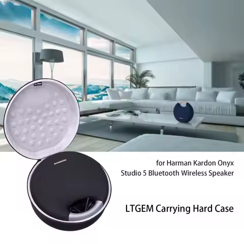 LTGEM EVA Black Carrying Hard Case For Harman Kardon Onyx Studio 5 Bluetooth Wireless Speaker