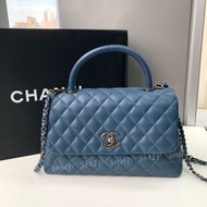 Chanel Coco Handle Medium Blue Caviar smip 香奈兒