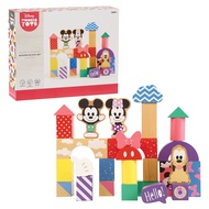 Just Play Disney Wooden Toys Mickey Mouse & Friends Block Set, 28-Piece Set Includes Mickey Mouse, M