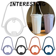 INTERESTING 2Pcs Insulated Tumblers, Leakproof Silicone Water Bottle Handle, Universal Keep Drinks H